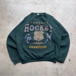 Vintage 90’s Made In USA American Eagle Legends of Hockey Sweatshirt